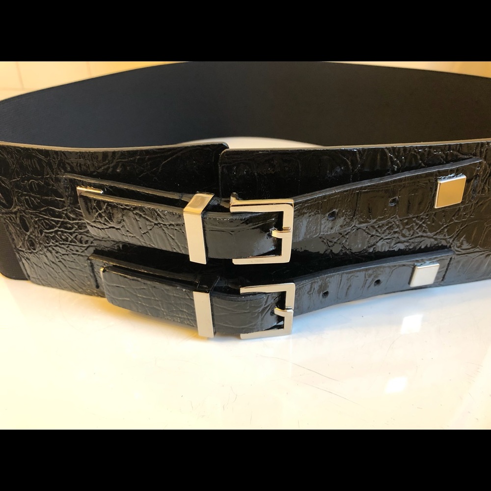 Black Poly Stretch Belt